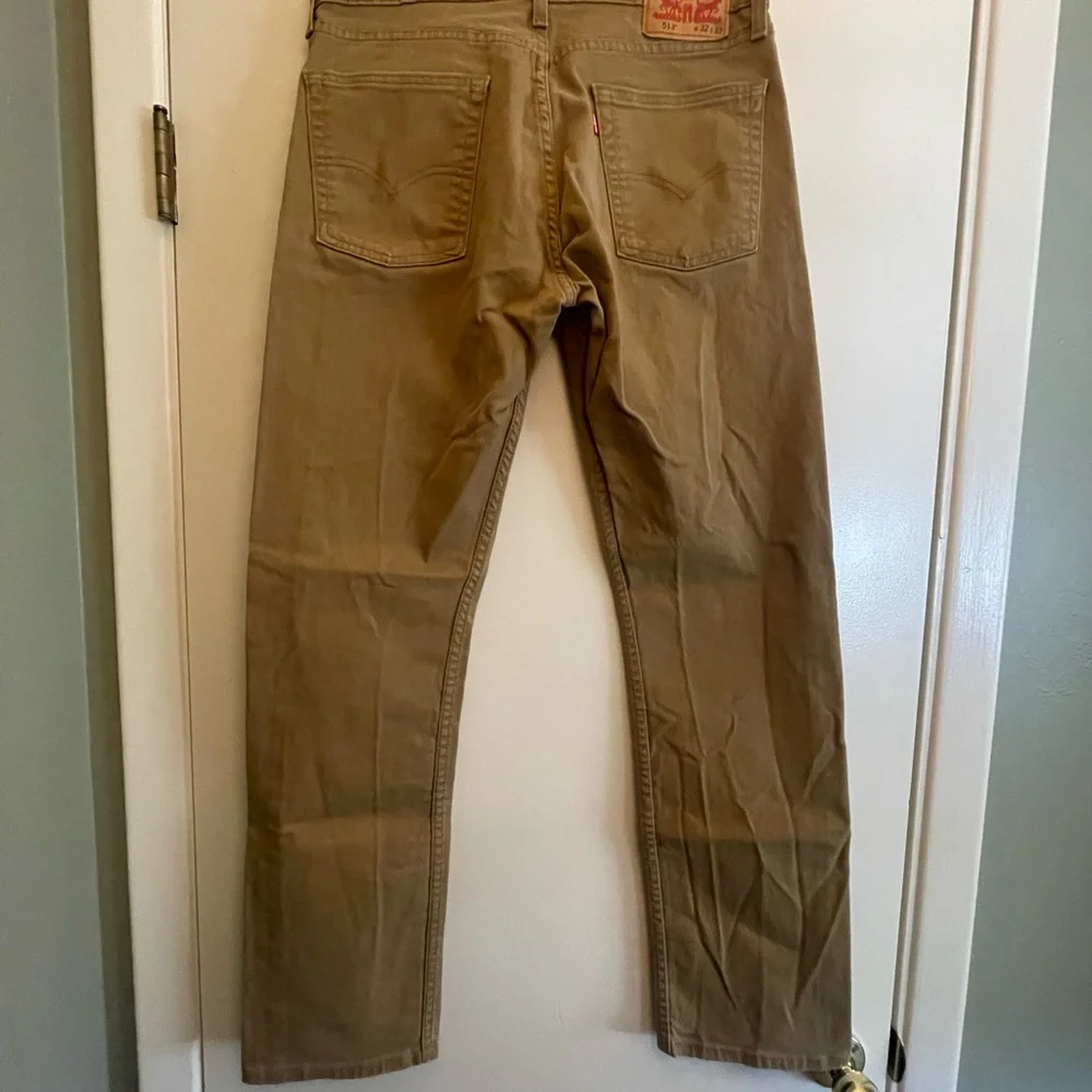 Levi's 513 Tan Denim Jeans - Picture 2 of 3